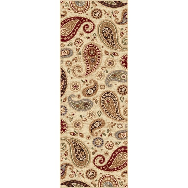 Infinity Ivory Area Rug (2'7 x 7'3) Runner Rugs