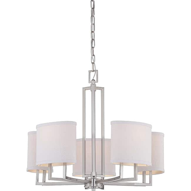 Gemini Brushed Nickel 5-light Chandelier