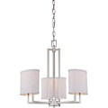 Gemini Brushed Nickel 3-light Chandelier