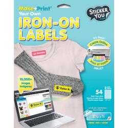 Sticker You Sticker Labels-Iron-On Transfer Labels - 54 labels - - 6784284