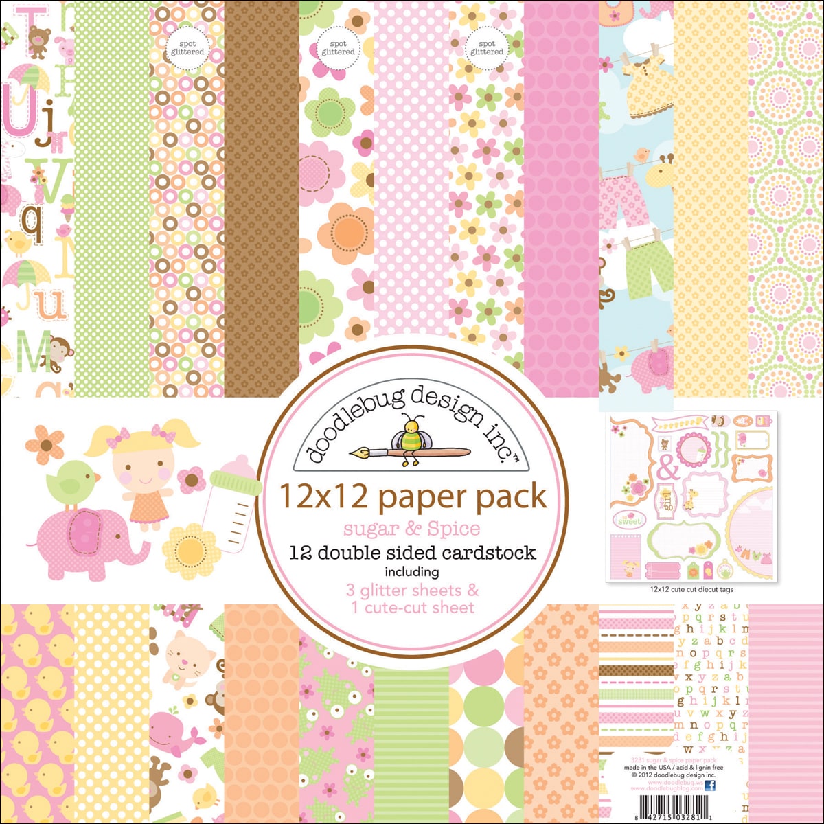 Sugar   Spice Paper Pack 12x12in