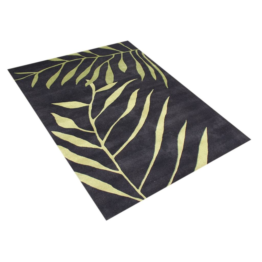 Alliyah Handmade Tender Green New Zealand Blend Wool Rug (8' x 10') - 8' x 10'