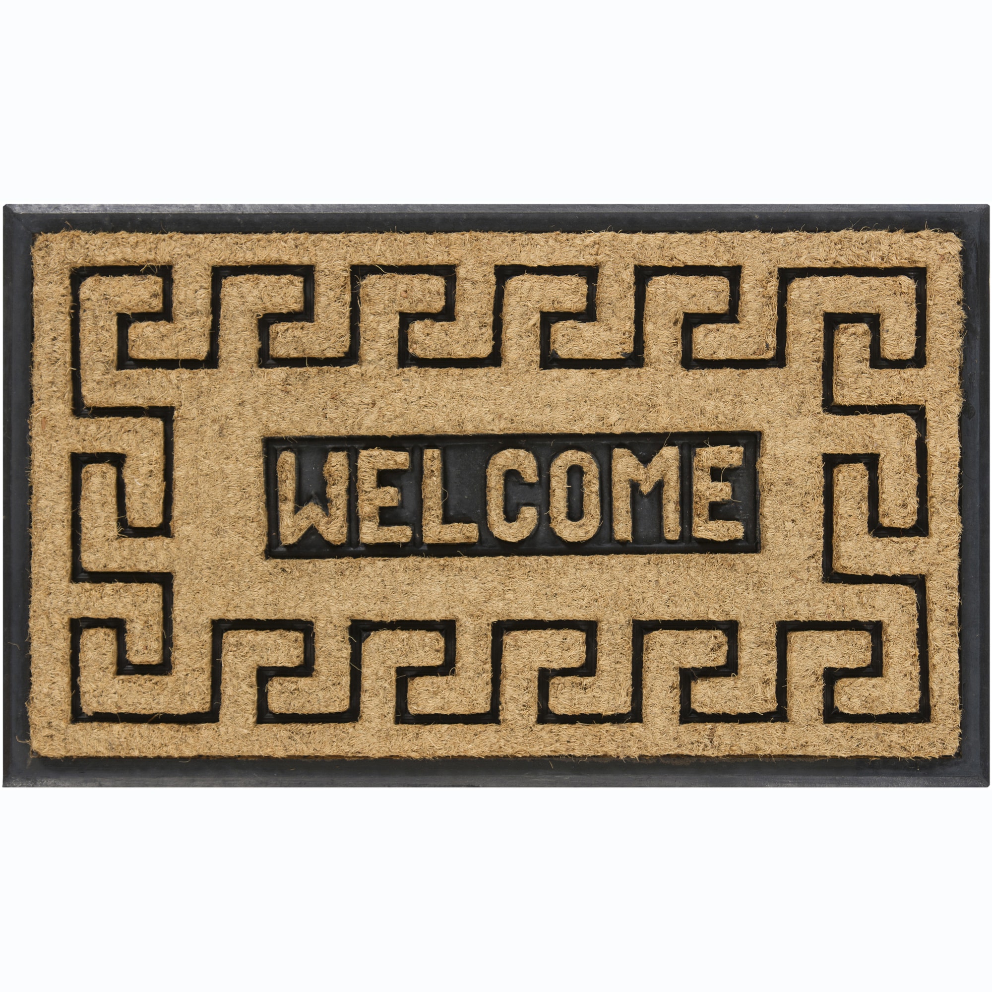 Creative Coir/rubber Durable Door Mats (15 X 25) (set Of 2)