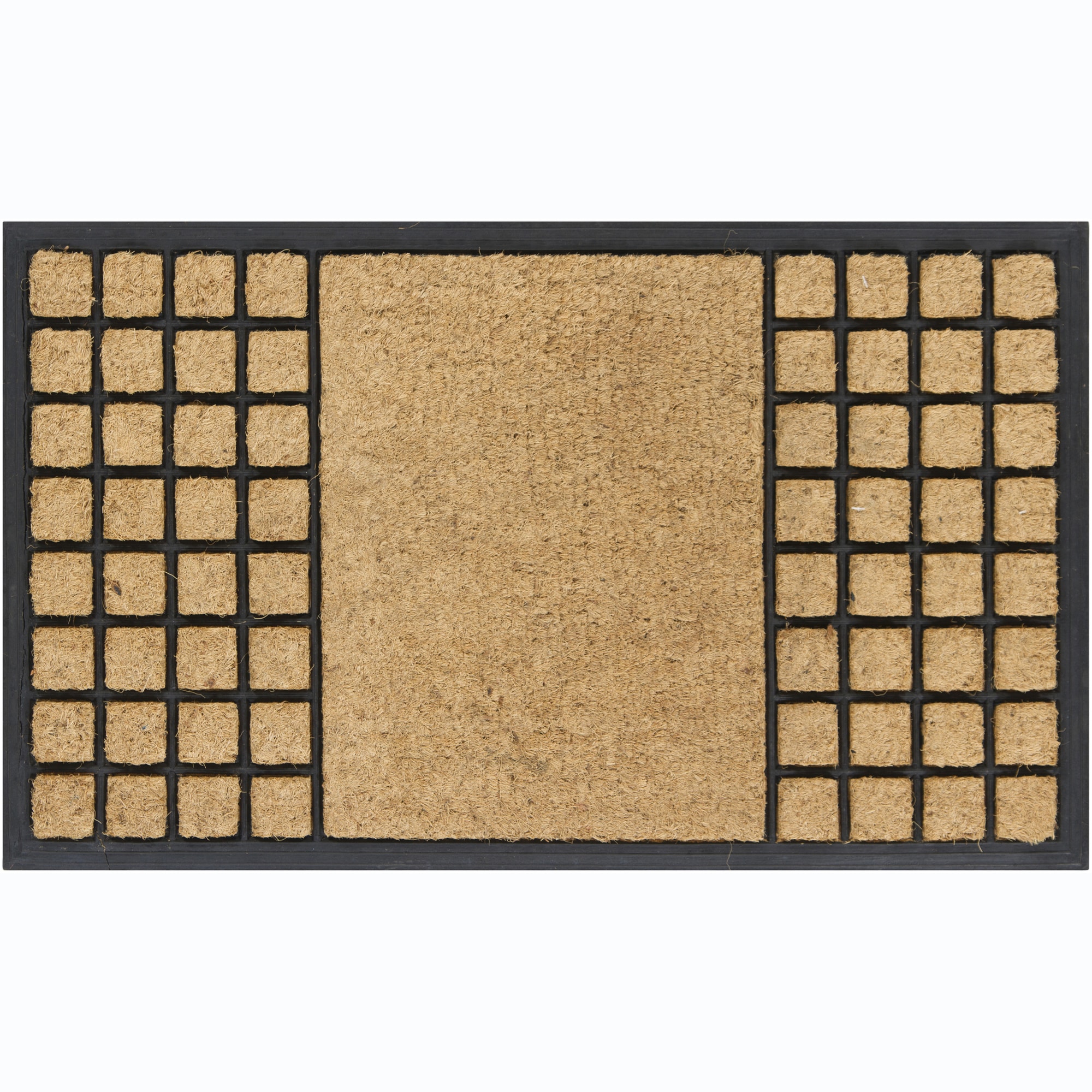 Creative Coir/rubber Modern Door Mats (15 X 25) (set Of 2)