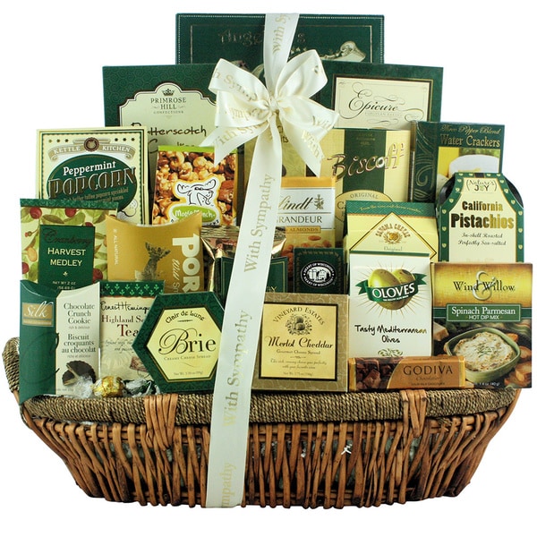 Shop Great Arrivals Heartfelt Condolences Premium Sympathy Gift Basket ...