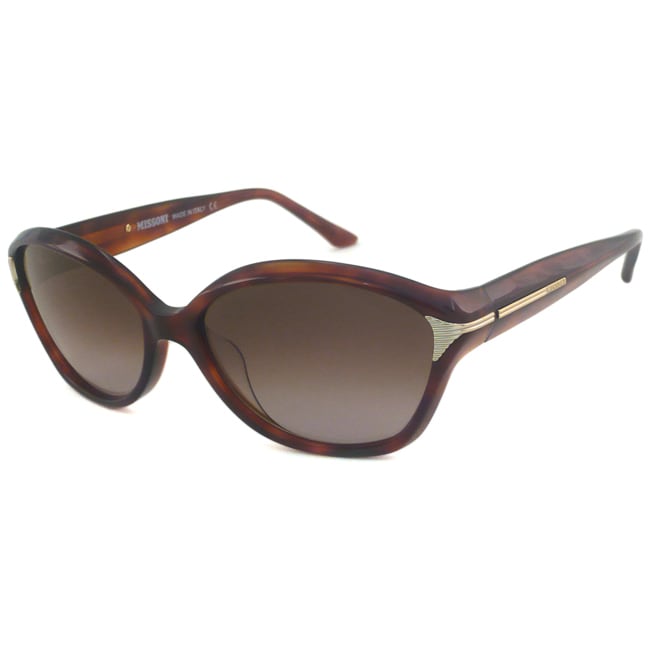 Missoni Womens Mi730 Rectangular Cat eye Sunglasses