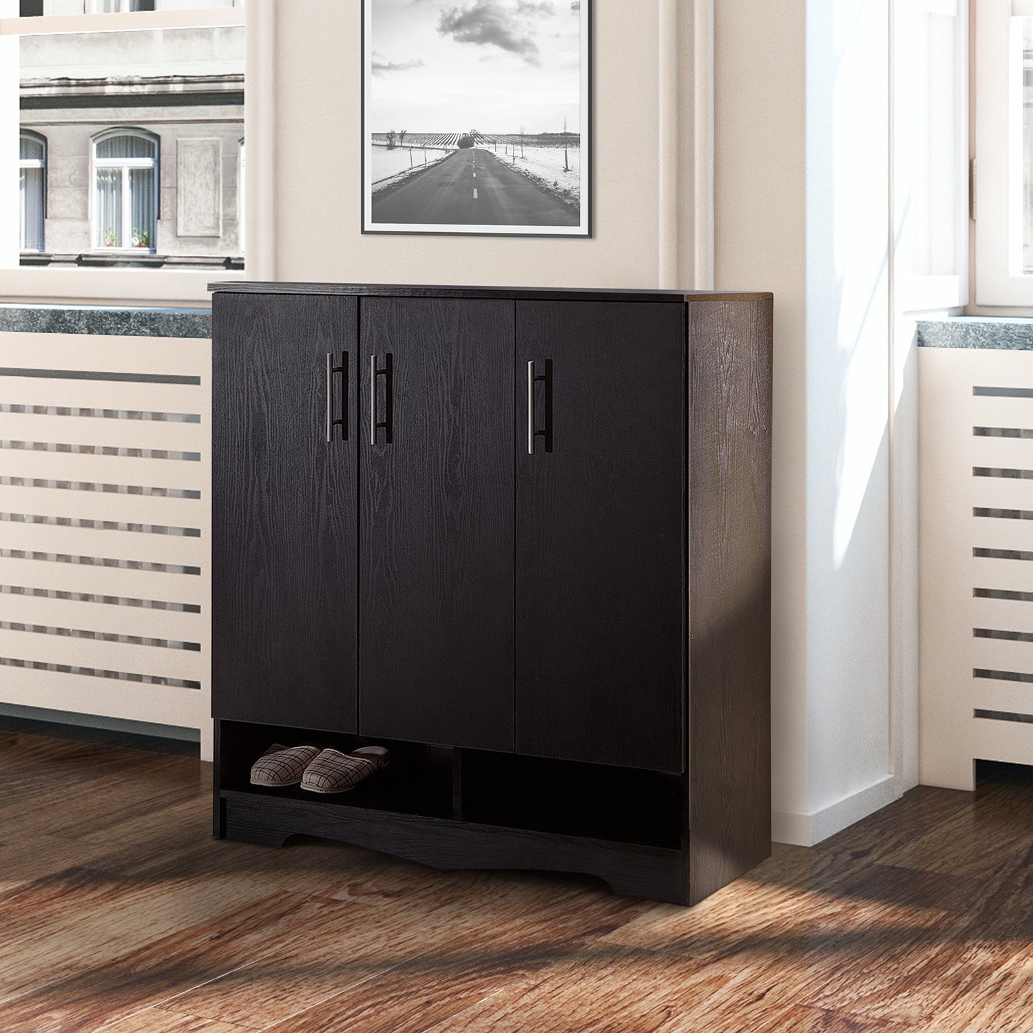 Enitial Lab Maxwell Black Seven shelf Cabinet Today $186.99 4.7 (6