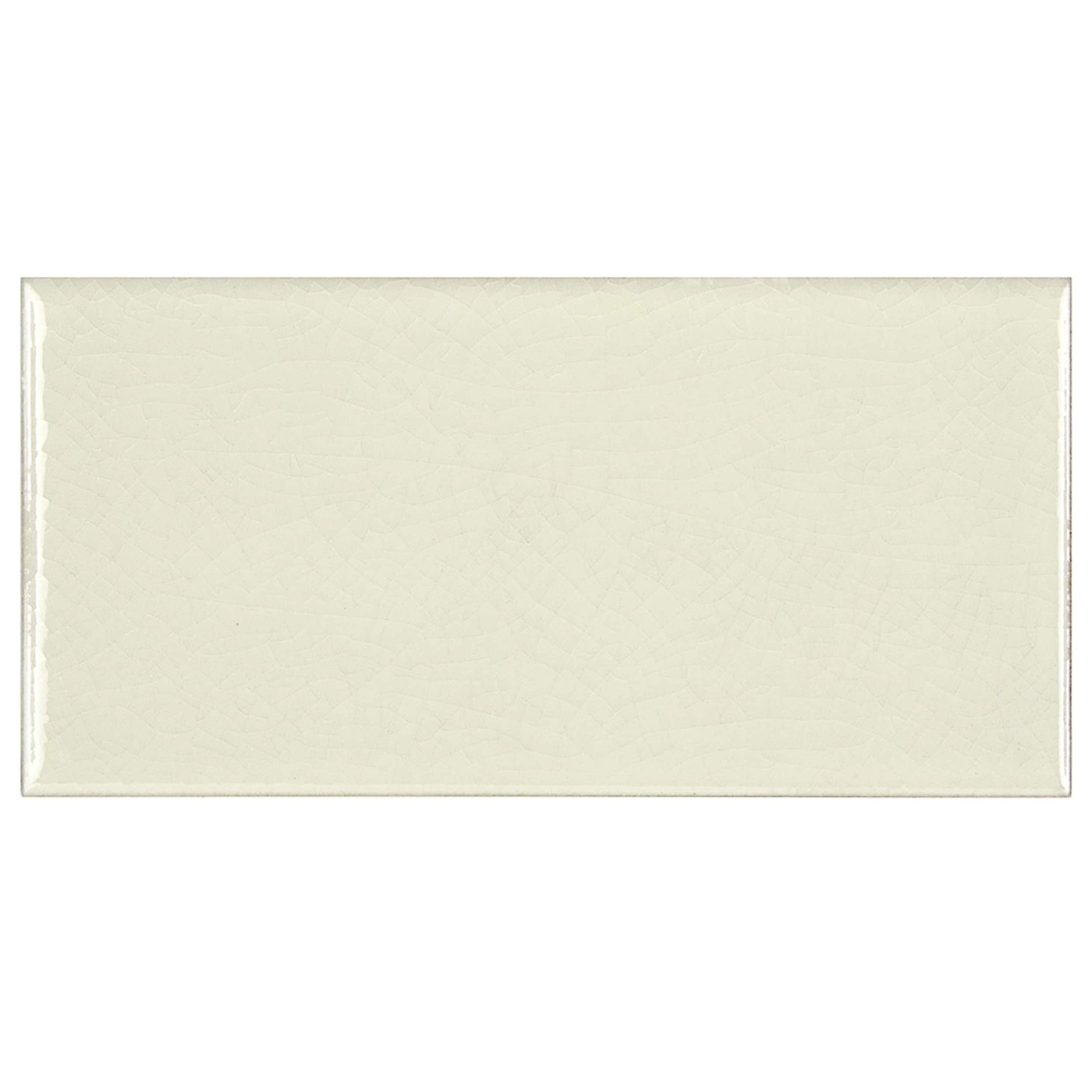 Somertile 3 X 6 inch Cream Ceramic Wall Tile (case Of 64)