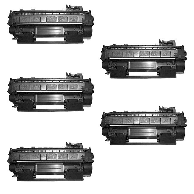 Hewlett Packard CE505A Black Toner Cartridges (Pack of 5) (Remanufactured)