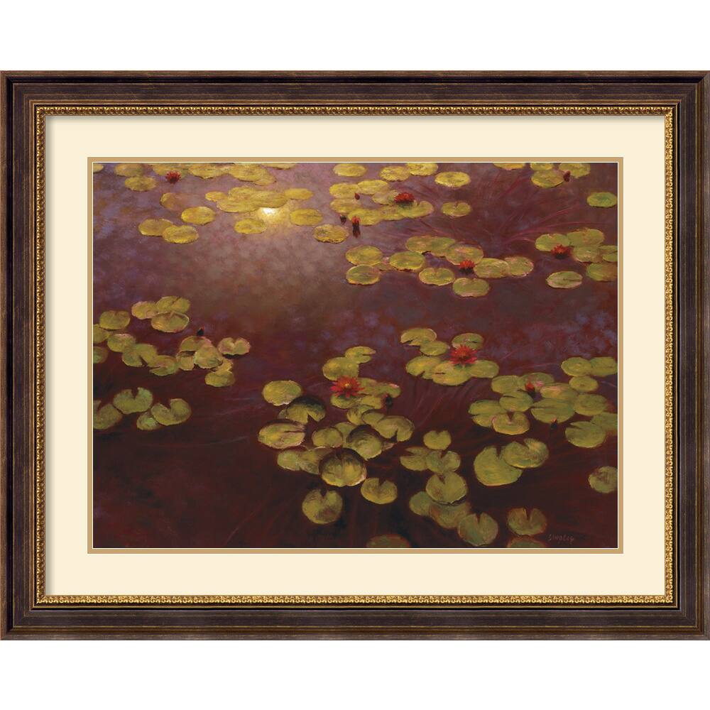 Greg Singley 'Lilies and Light' 41 x 33-inch Framed Art Print