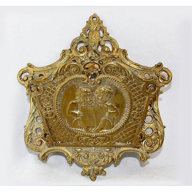 Shop Antique Finish Wall Mount Victorian Brass Letter Holder (India