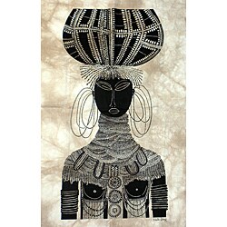 'Turkana Bride' Heidi Lange Screen Print (Kenya) - Bed Bath & Beyond