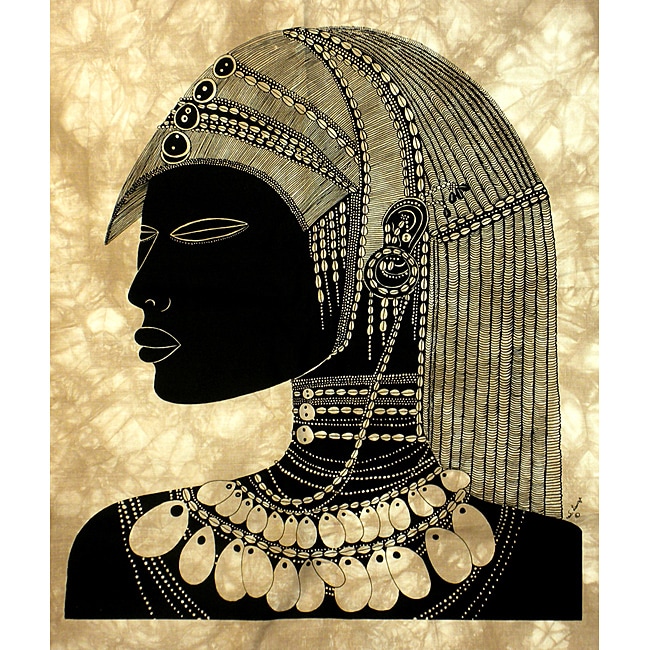 Shop Handmade 'Turkana Warrior' Heidi Lange Screen Print (Kenya) - Free ...