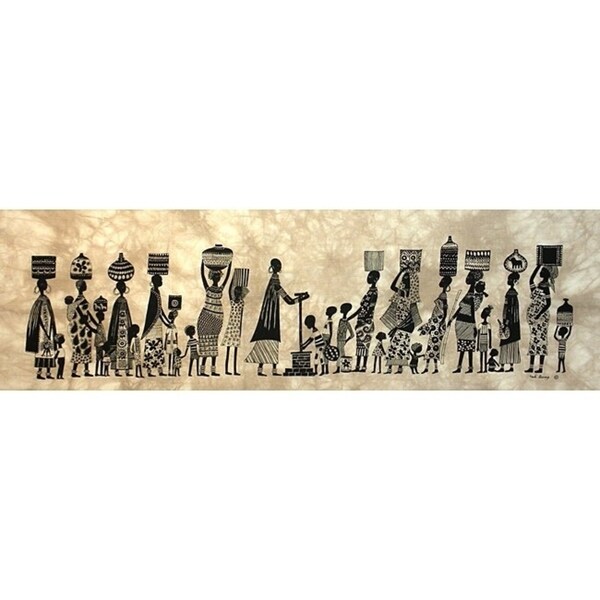 Handmade Heidi Lange Water Screen Print (Kenya)