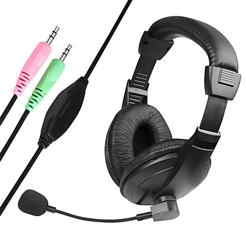 INSTEN Version 2 Black VOIP/ SKYPE Headset with Microphone