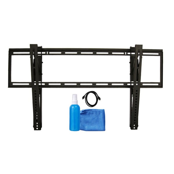 Arrowmounts Tilt TV Mount for 37   65 TVs w/ 6 HDMI Cable/ Cleaning