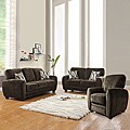 Daventry 3 piece Chocolate Living Room Set