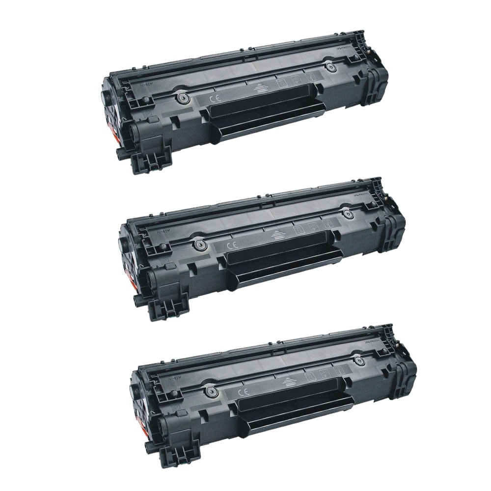 HP CE285A Compatible Black Toner Cartridges (Set of 3)