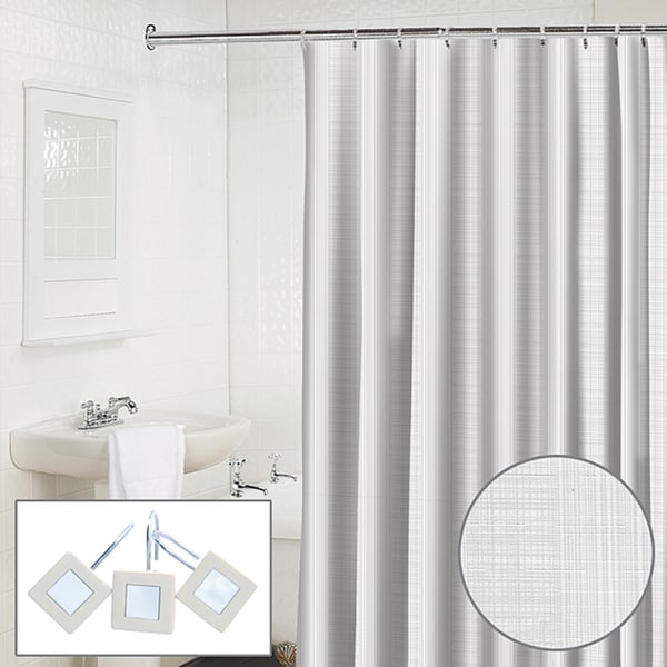 Waverly Linen 2 Piece Snow Shower Curtain And Hook Set Free Waverly Linen 2 Piece Snow Shower Curtain And Hook Set