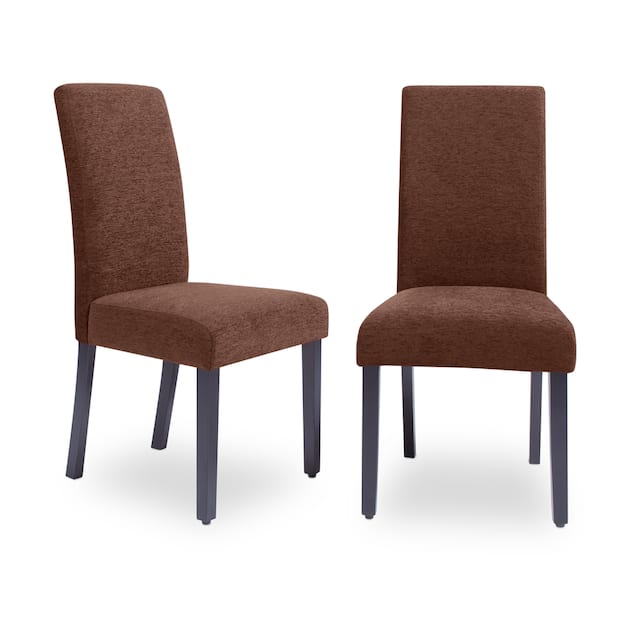 Aprilia Upholstered Dining Chairs (Set of 2) - perfect brown