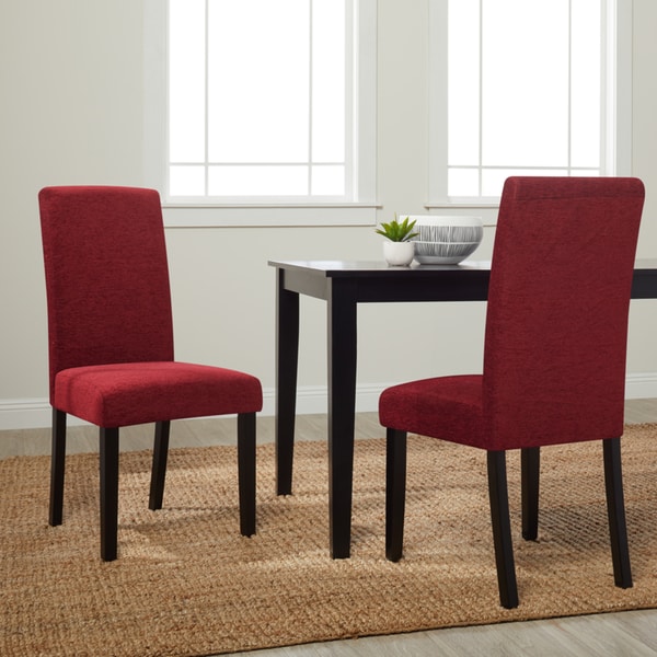 red dining chairs set of 2