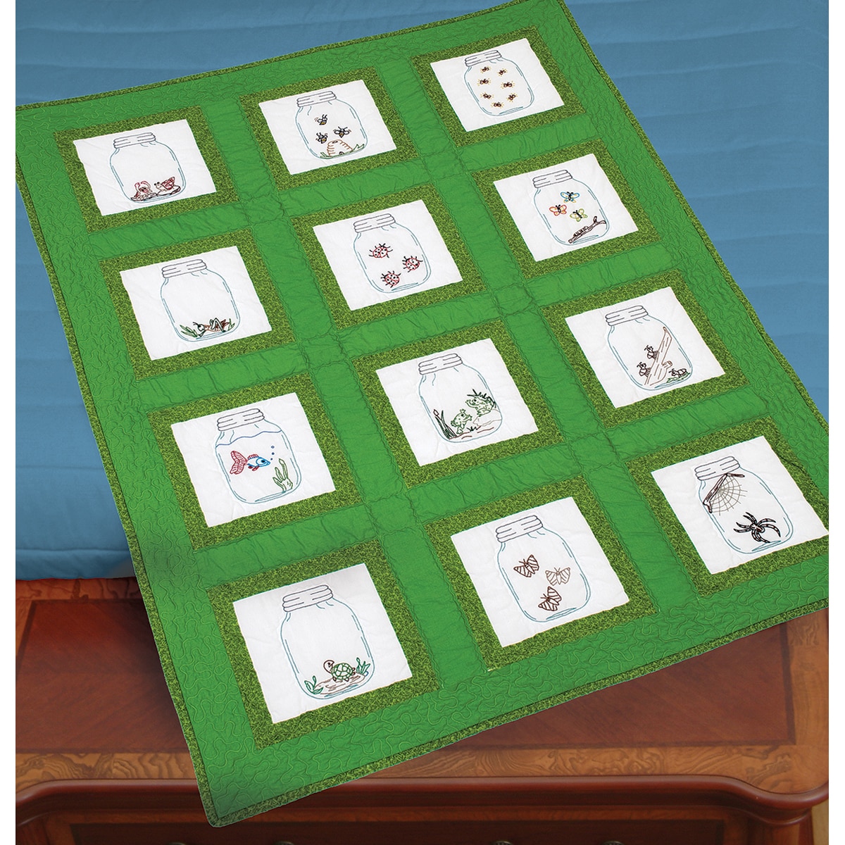 Jack Dempsey Themed Stamped White Quilt Blocks 9X9 12//Pkg Horses