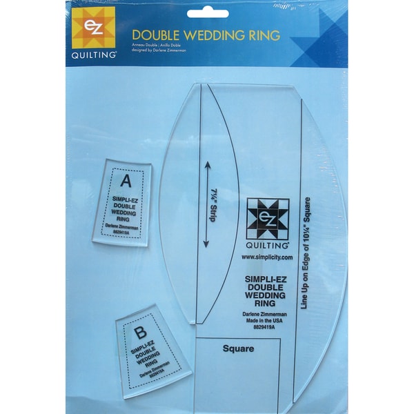 Shop Double Wedding Ring Template3 Pieces Overstock 6793209