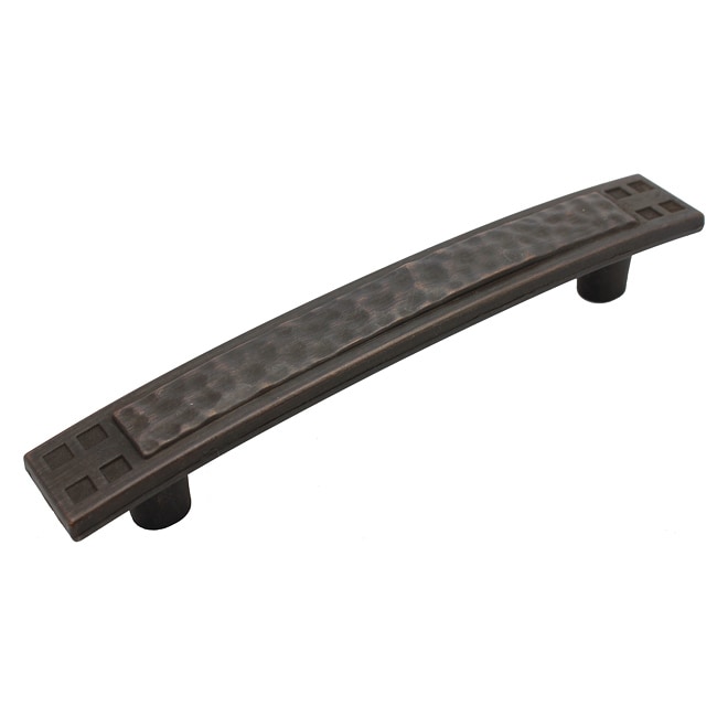 GlideRite 5-inch Oil Rubbed Bronze Hammered Mission Cabinet Pulls (Set