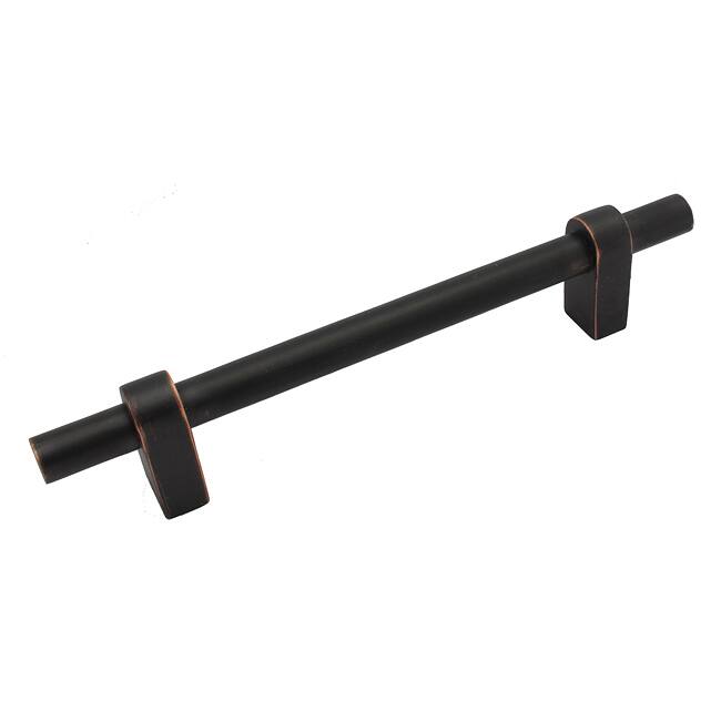 GlideRite 6.25-inch Oil Rubbed Bronze Solid Euro T-Bar Cabinet Pulls (Set of 10)