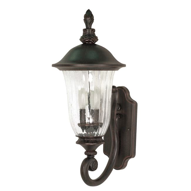 Parisian 2 Light Arm Up Old Penny Bronze Wall Sconce