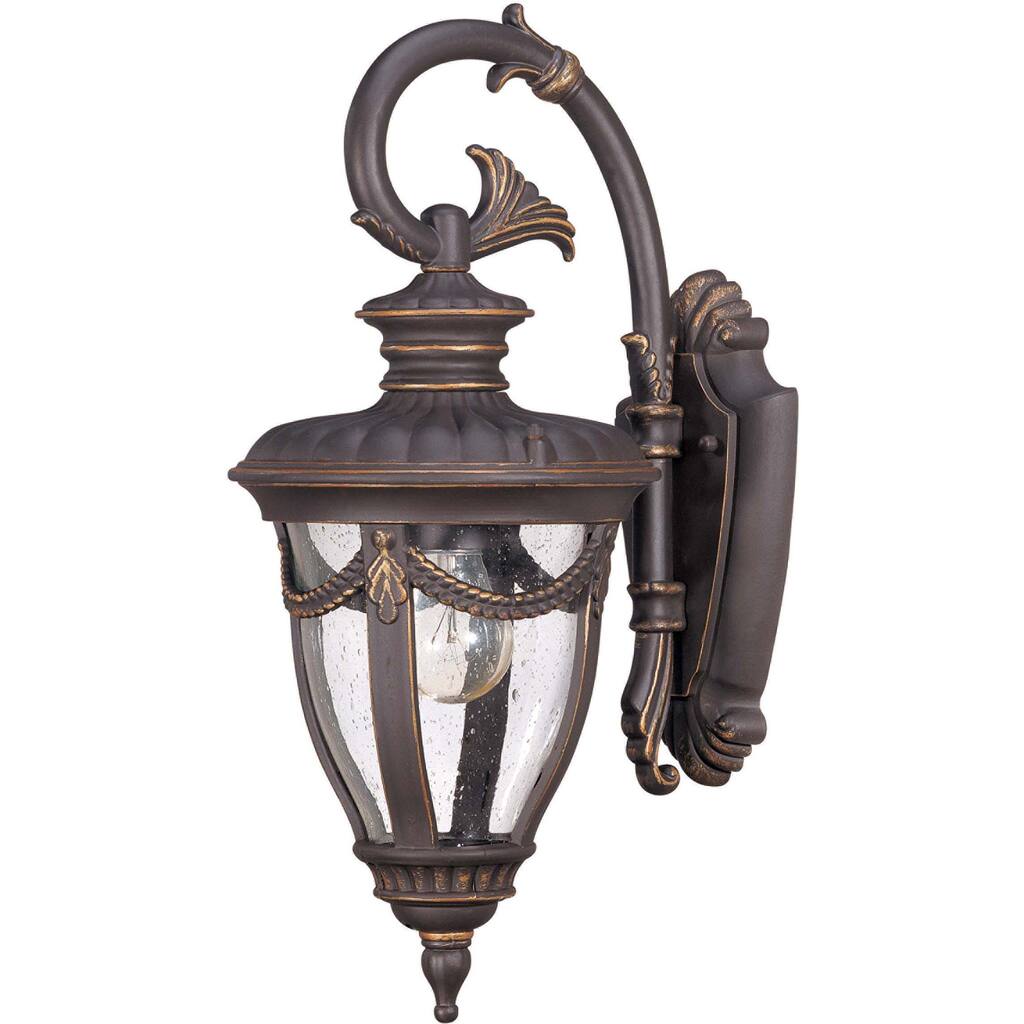 Philippe Arm Down 1-light Belgium Bronze Wall Sconce