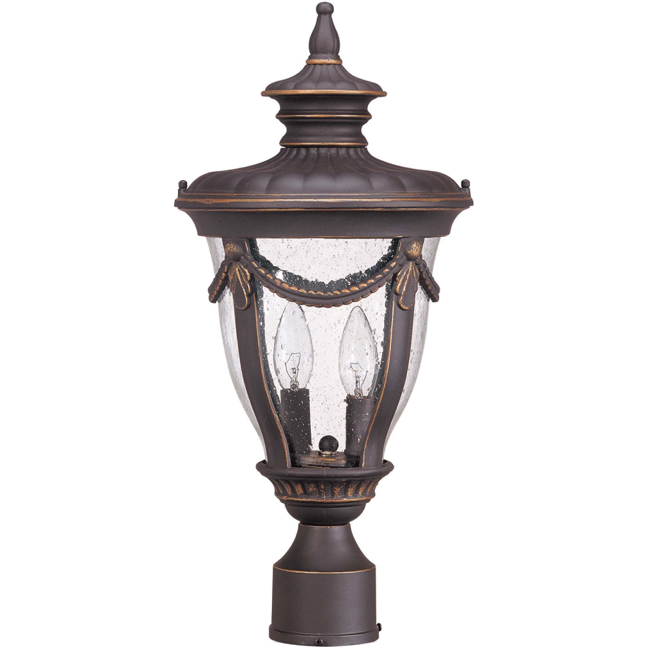 Philippe 2 light Belgium Bronze Post Lantern