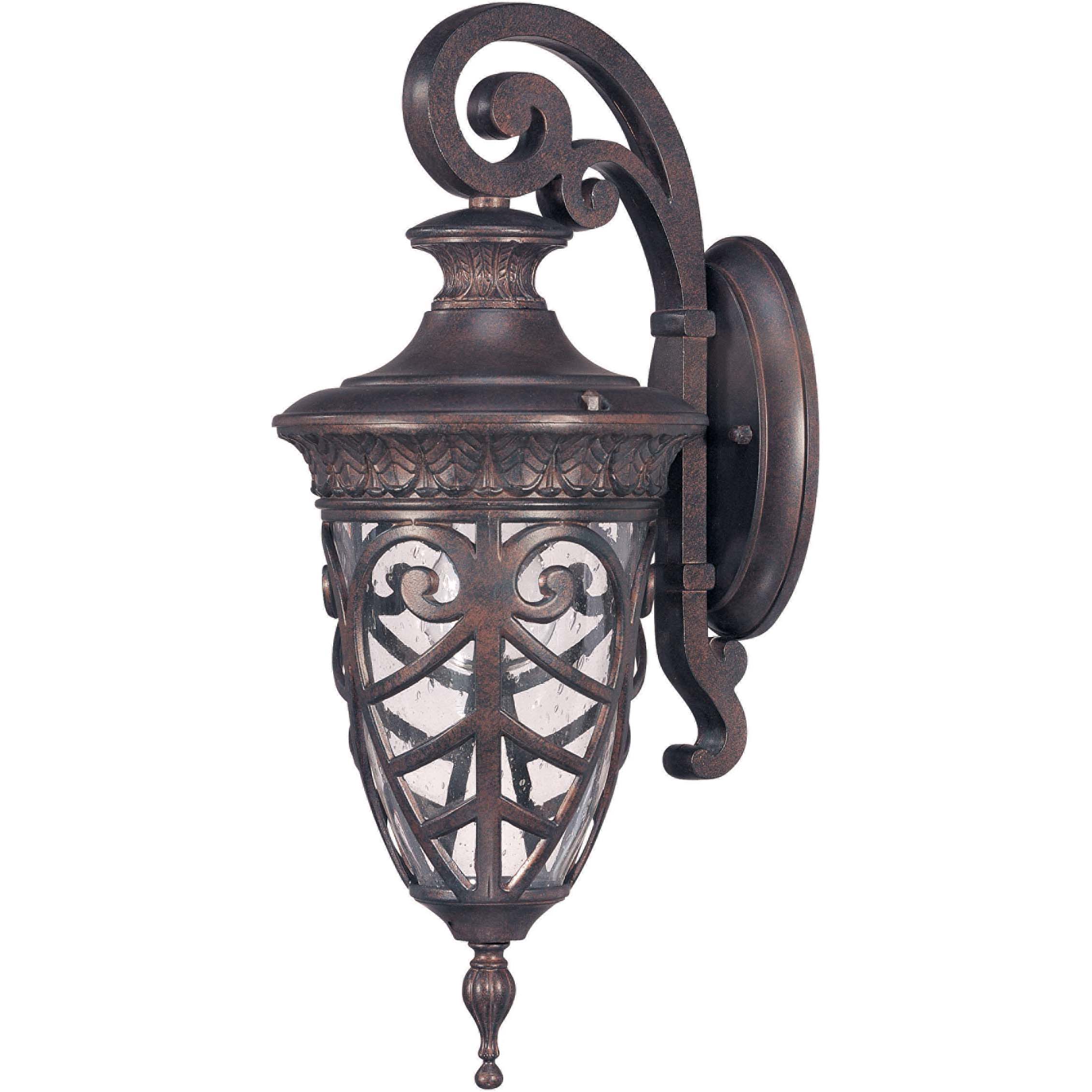 Aston Arm Down 1 light Dark Plum Bronze Wall Sconce