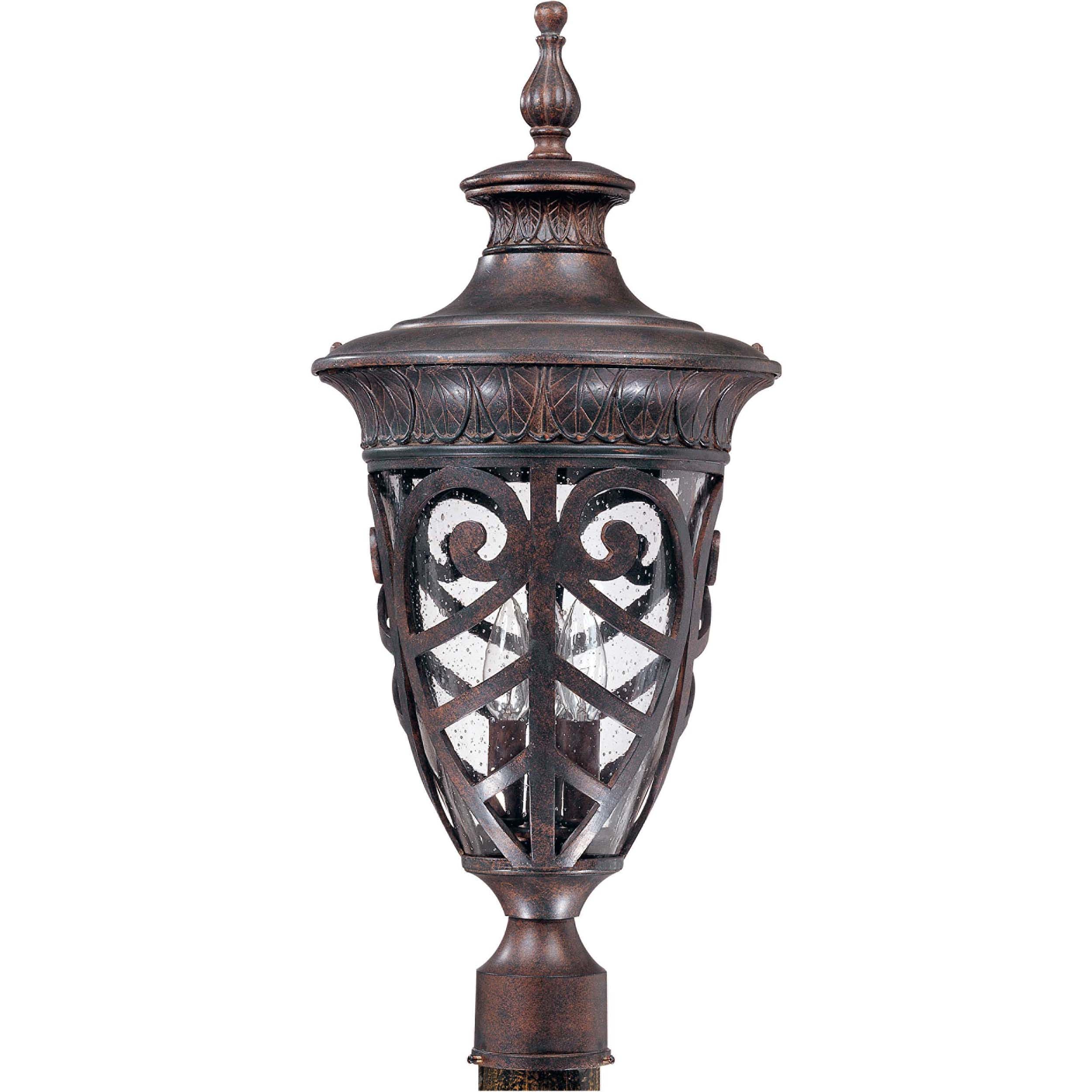 Aston 3 light Dark Plum Bronze Post Lantern