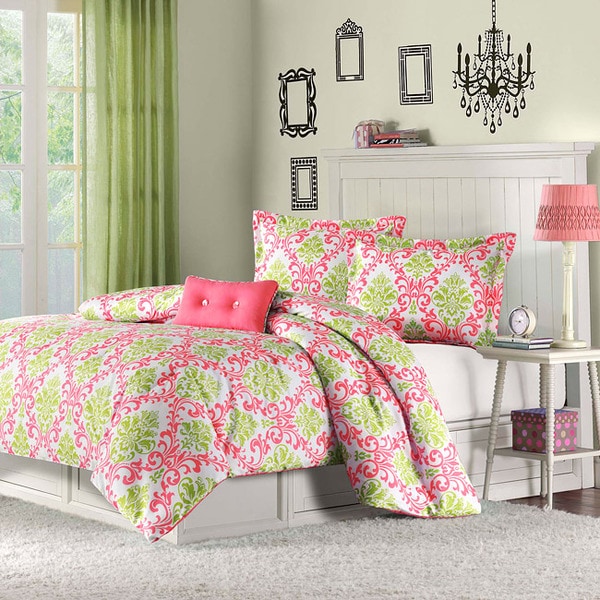 Mizone Monica 4 piece Comforter Set Mi Zone Teen Comforter Sets