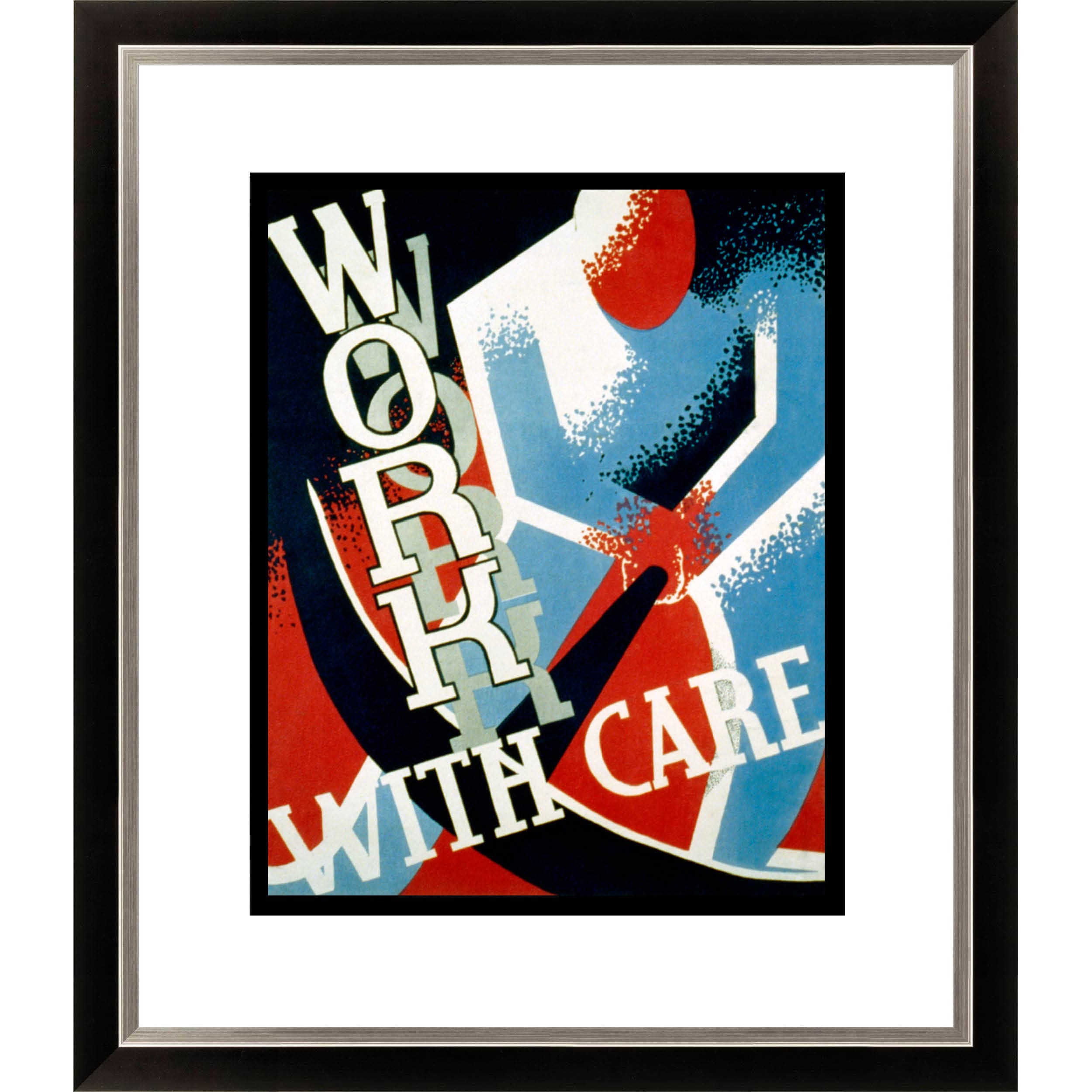 Gallery Direct 'Work with Care' Framed Limited Edition Giclee