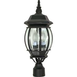 Nuvo Lighting Outdoor Our Best Garden Patio Deals Brand Nuvo Lighting Central Park 3 Light Textured Black With Clear Beveled Panels Post Lantern
