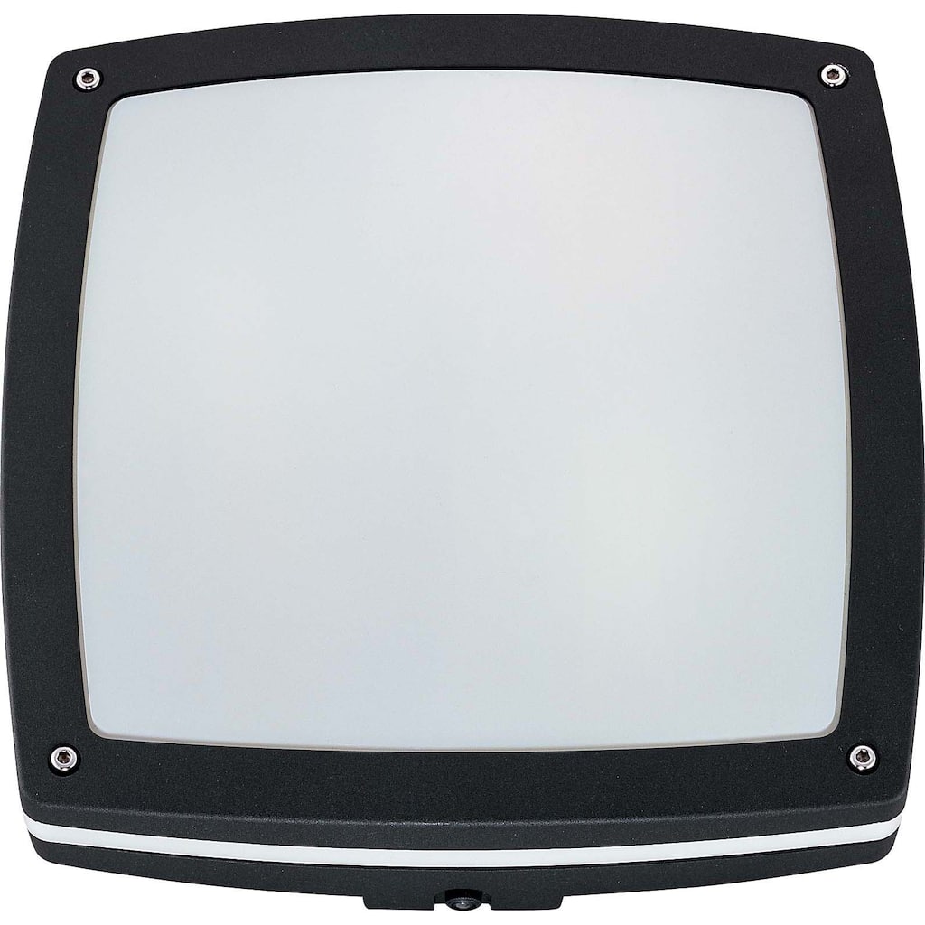 Hudson 2 Light Matte Black With White Lexan Square Wall/Ceiling Fixture