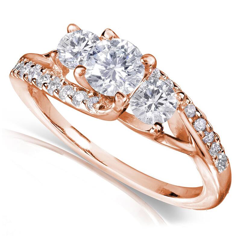Annello by Kobelli 14k Gold 1ct TDW Diamond Engagement Ring