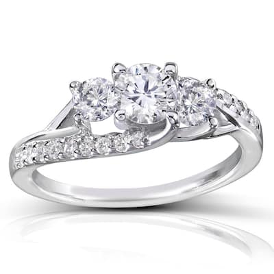 Annello by Kobelli 14k Gold 1ct TDW Diamond Engagement Ring