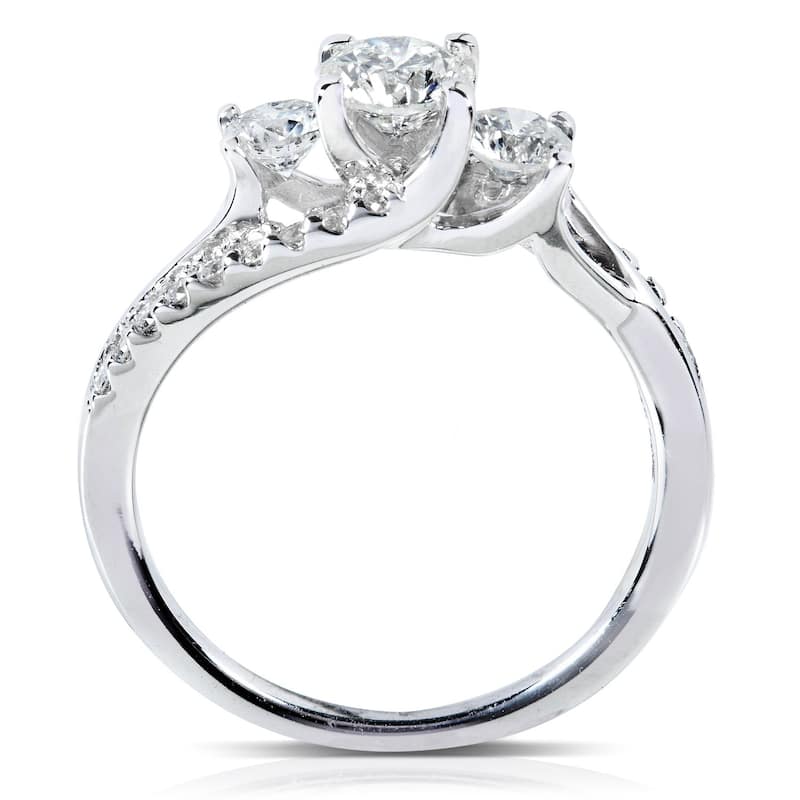 Annello by Kobelli 14k Gold 1ct TDW Diamond Engagement Bridal Rings Set