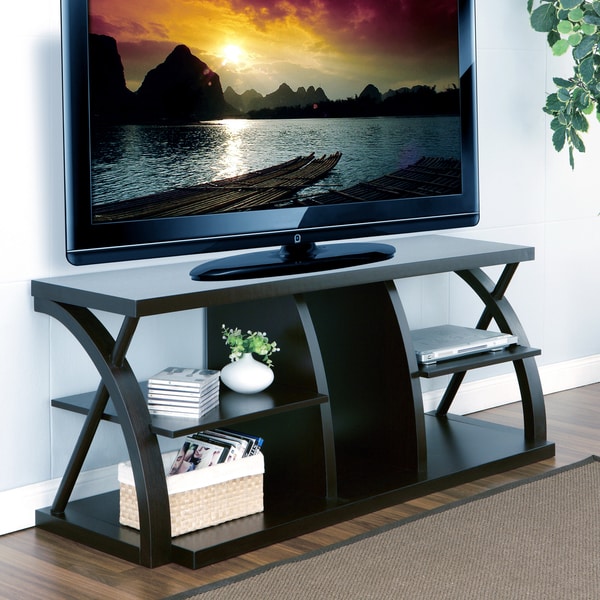 Furniture of America Princeton Dark Espresso 60 inch TV Stand