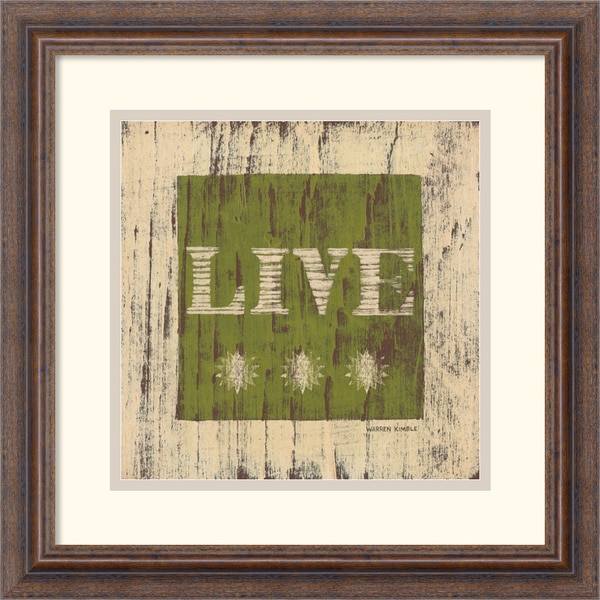 Warren Kimble 'Live' Framed Art Print Prints