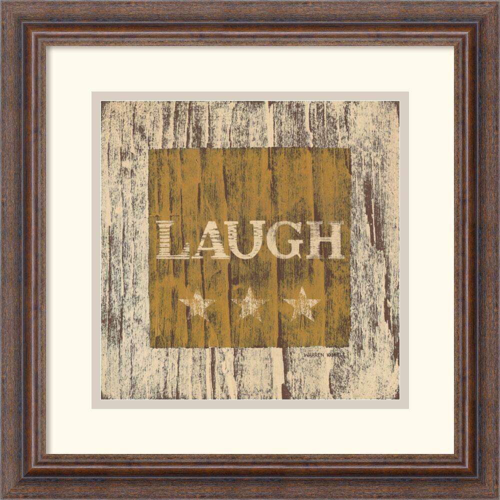 Warren Kimble 'Laugh' Framed Art Print