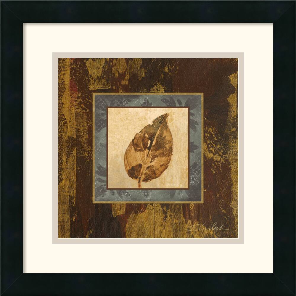 Silvia Vassileva 'Autumn Leaf Square III' Framed Art Print