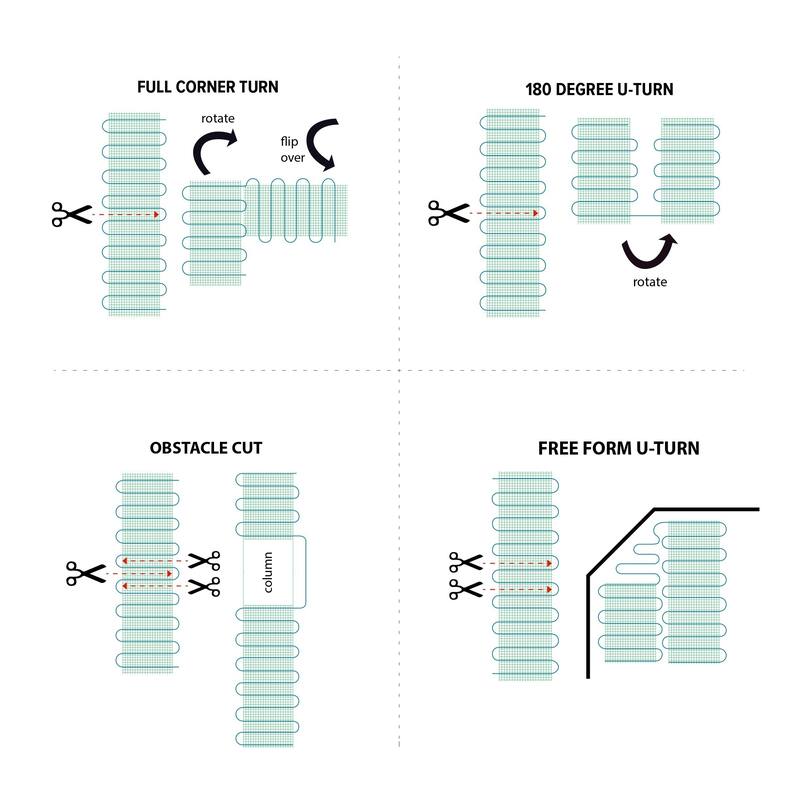WarmlyYours 18 Sq.ft 120 Volts Electric Floor Heating Flex Roll For