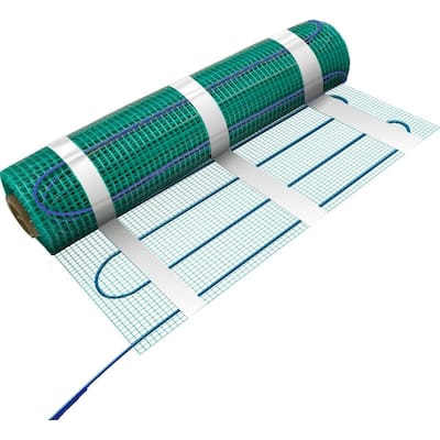 WarmlyYours 114 Sq.ft 240 Volts Electric Floor Heating Easy Mat - For under tile, stone, hardwood and LVT flooring