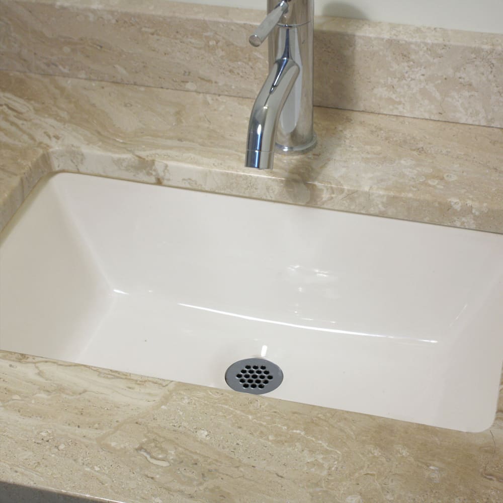 Highpoint Collection 19 x 11-inch Undermount Bisque Lavatory Vanity Sink