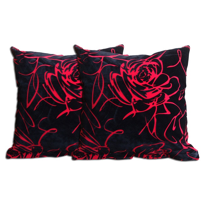 Shop Black Abstract Decorative Pillow (Set of 2) - Free Shipping On Orders Over $45 - Overstock ...