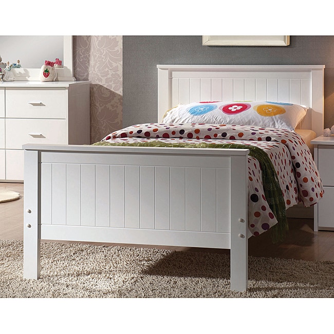 Bungalow White Finish Twin-size Bed